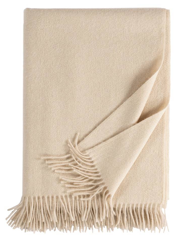 Eagle Produkts Windsor Cashmereplaid 100% Kaschmir Farbe creme