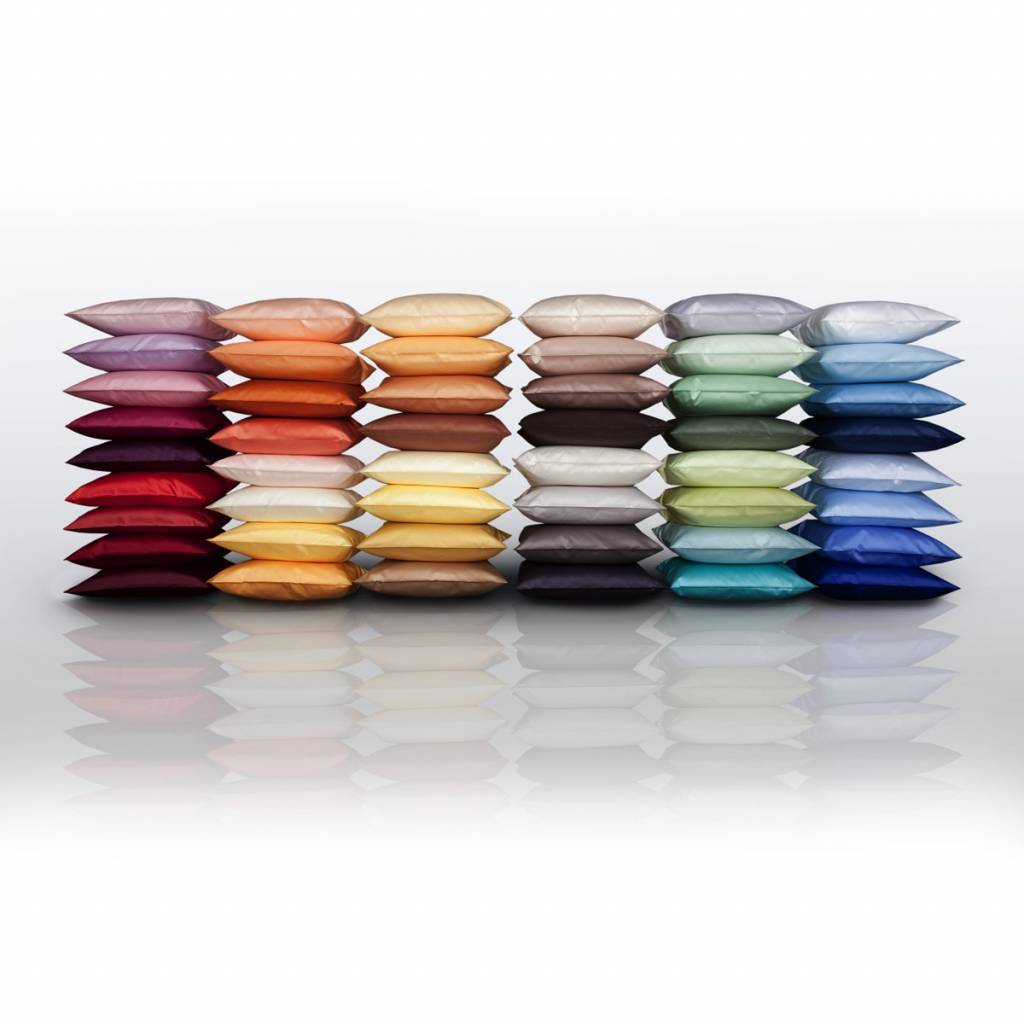 Graser - feinste Bettwäsche Graser Satin mit Kordel Uni Bettwäsche Einzelgrößen 48 Farben lieferbar