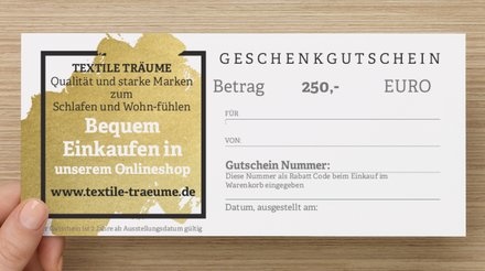 GUTSCHEINKARTE  für Ihre Liebsten