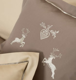 Graser - feinste Bettwäsche Graser Bettwäsche - Stickerei Hirsch mit Herz- Satin chincilla