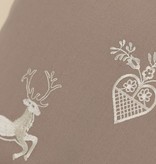 Graser - feinste Bettwäsche Graser Bettwäsche - Stickerei Hirsch mit Herz- Satin chincilla