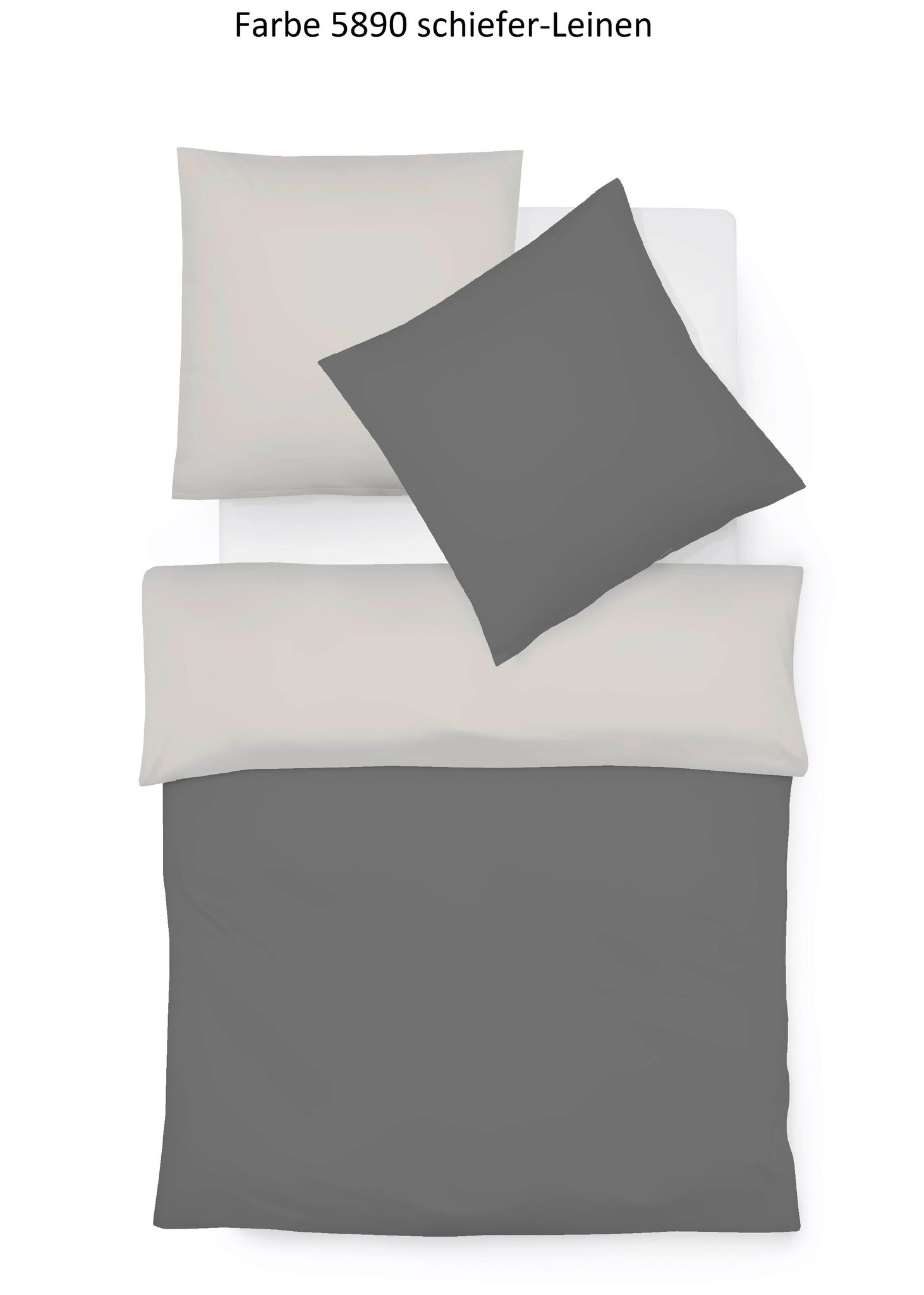 fleuresse – Hochwertige Bettwäsche   Provence W- Leinen Wendebettwäsche -7 Farbstellungen-50% Leinen 50% Baumwolle