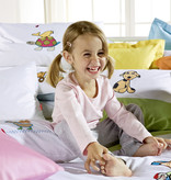 fleuresse – Hochwertige Bettwäsche    Kids Collection Kinder Bettwäsche Rose-Weiß-Fleuresse