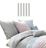 fleuresse – Hochwertige Bettwäsche    Maco Satin Bettwäsche-Classic Streifen-mit Paspel am Kissen