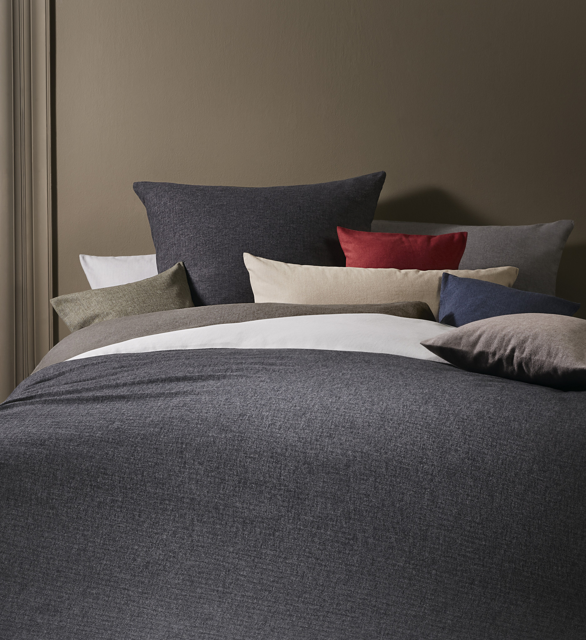 fleuresse – Hochwertige Bettwäsche Fleuresse LECH - Flanell Bettwäsche -8 versch. Unifarben  603089