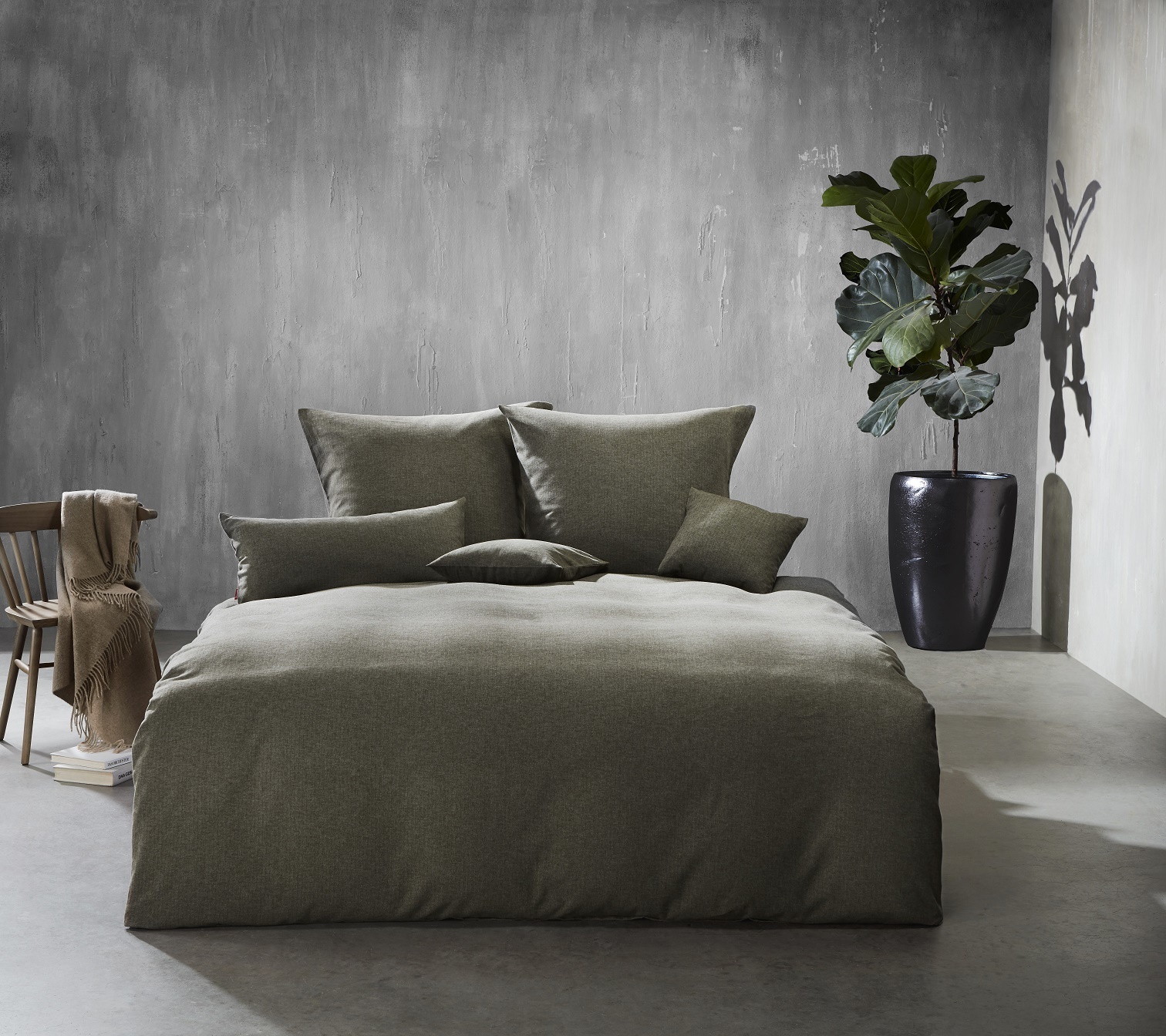 fleuresse – Hochwertige Bettwäsche Fleuresse LECH - Flanell Bettwäsche -8 versch. Unifarben  603089