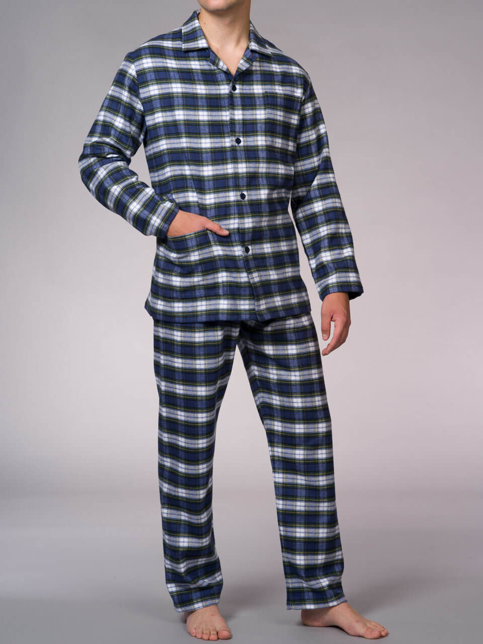 Novila   Herren Schlafanzug Gr.48-60 Novila Max 8040/24.104