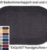 Rhomtuft  Rhomtuft Badezimmerteppich  oval und rund EXQUISIT-100% Baumwolle    20 Farben lieferbar - viele Größen - Wunschmaße möglich