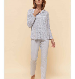 Féraud - Rösch FÉRAUD Paris High Class Damen Pyjama Design Interlock Druck flower grey