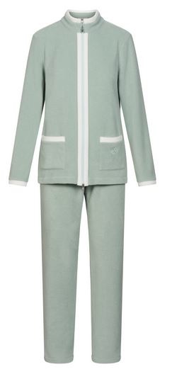 Féraud - Rösch  FÉRAUD Kuscheliger Hausanzug Homedress Fleece Fb.milky green