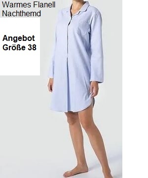 Novila  Angebot Größe 38 Warmes Damen Flanell Nachthemd  Paola 1/1 9605
