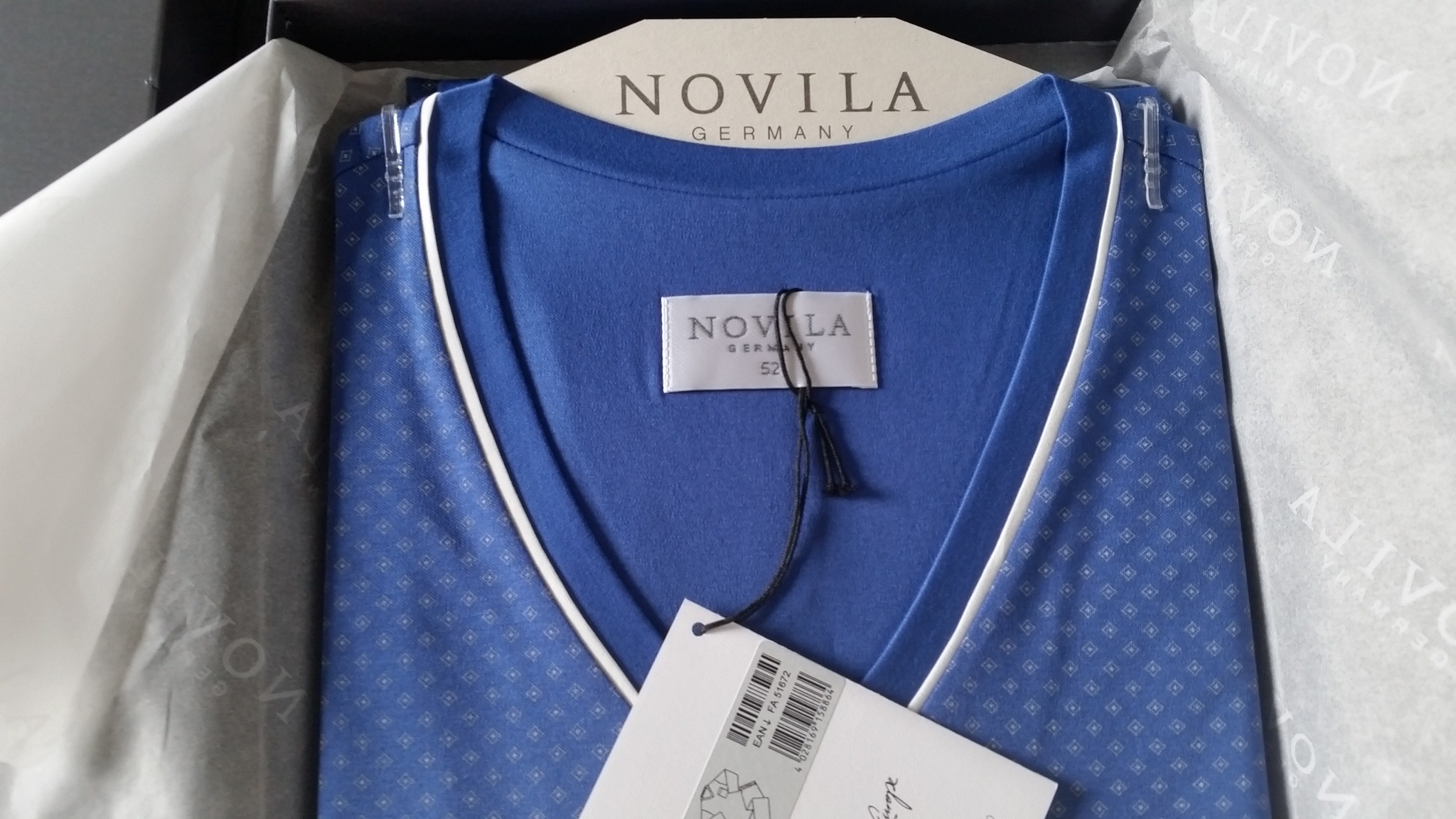 Novila  Angebot-Herren Schlafanzug Gr.54 Novila SIR 8090/61.105