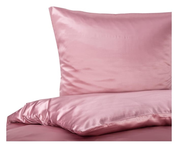 Sichou Seidenmanufaktur  Sichou Seidenbettwäsche Satin altrose Uni 100% feinste Maulbeerseide