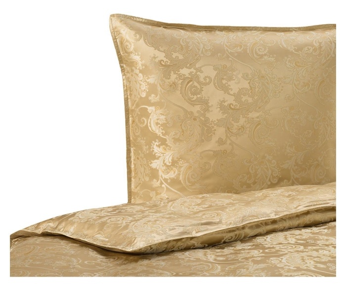 Sichou Seidenmanufaktur    Sichou Seidenbettwäsche Jacquard gold 100% feinste Maulbeerseide