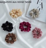 Sichou Seidenmanufaktur   Set 3 Stück Haargummi  100% Maulbeerseide Sichou - Farben nach Wahl