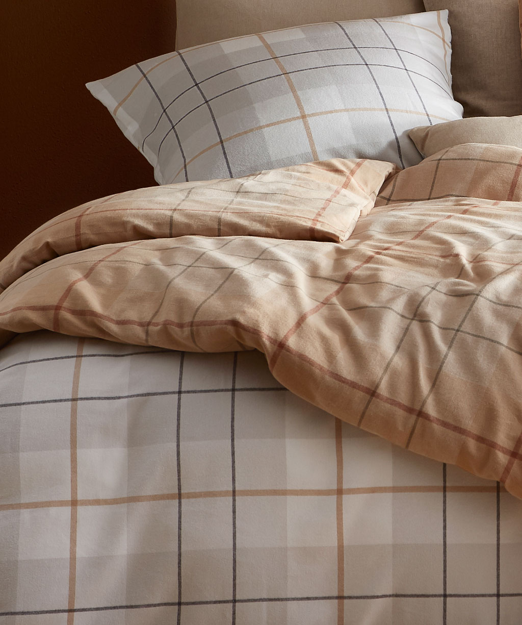 fleuresse – Hochwertige Bettwäsche Fleuresse Fleuresse LECH - Flanell Bettwäsche - Klassisch kariert 3-Farben 604112