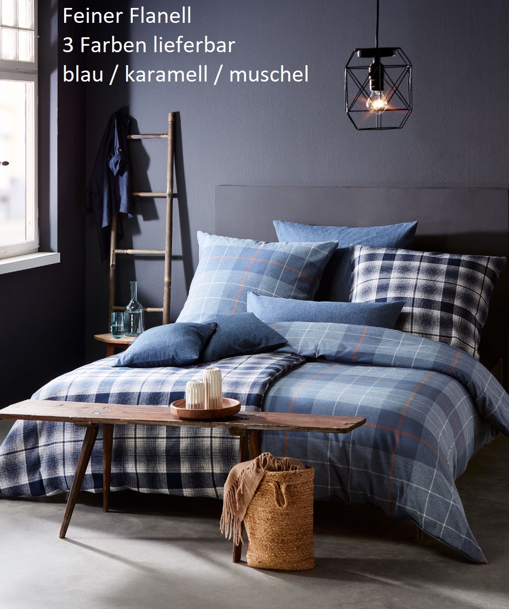fleuresse – Hochwertige Bettwäsche Fleuresse Fleuresse LECH - Flanell Bettwäsche - Klassisch kariert 3-Farben 604112