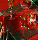 Garnier Thiebaut  Garnier Thiebaut Tischset's (4-er Set) Weihnachten  Cadeaux de Noel rouge