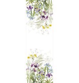 Garnier Thiebaut  Angebot-Reduziert-  Garnier Thiebaut Tischdecke   Iris D`Hiver Halbleinen vorgewaschen -bedruckt