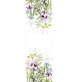 Garnier Thiebaut    Garnier Thiebaut Tischdecke   Iris D`Hiver Halbleinen vorgewaschen -bedruckt