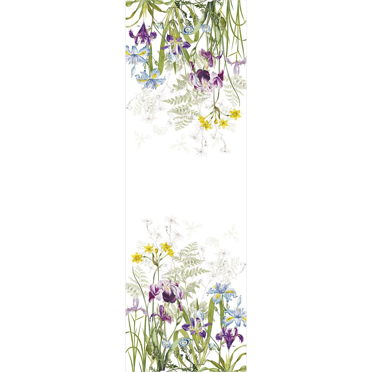 Garnier Thiebaut  Angebot-Reduziert-  Garnier Thiebaut Tischdecke   Iris D`Hiver Halbleinen vorgewaschen -bedruckt