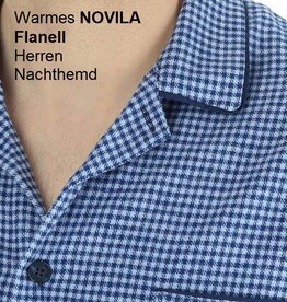 Novila Warmes Herren Flanell Nachthemd Novila BENNO 8644