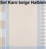 Küchentücher(6-er Set) Halbleinen Karo -Gläsertuch