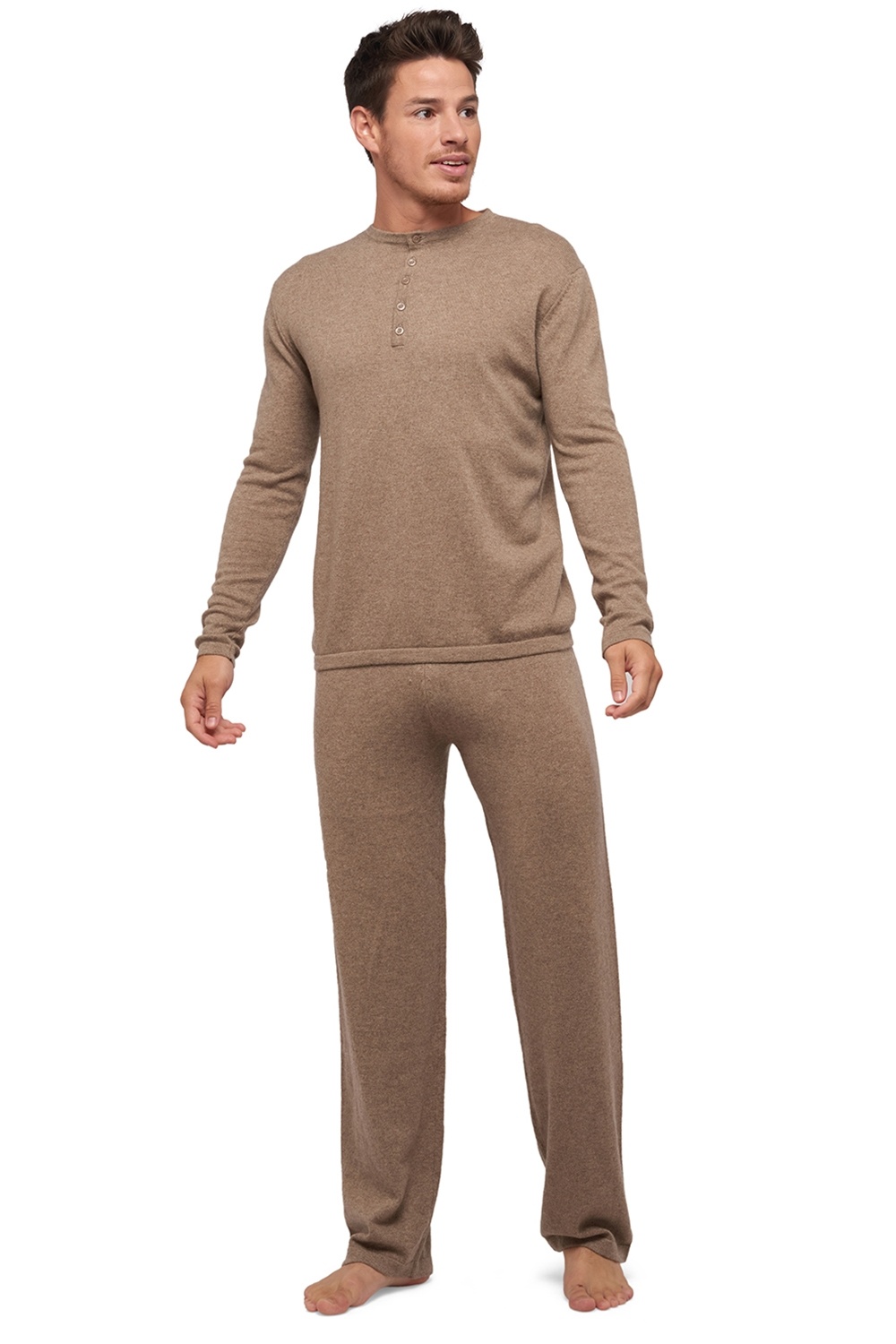 Cashmere Herren  Hausanzug Pyjama ADA 100% Cashmere - kuschelig warm und weich - 5 Farben lieferbar.