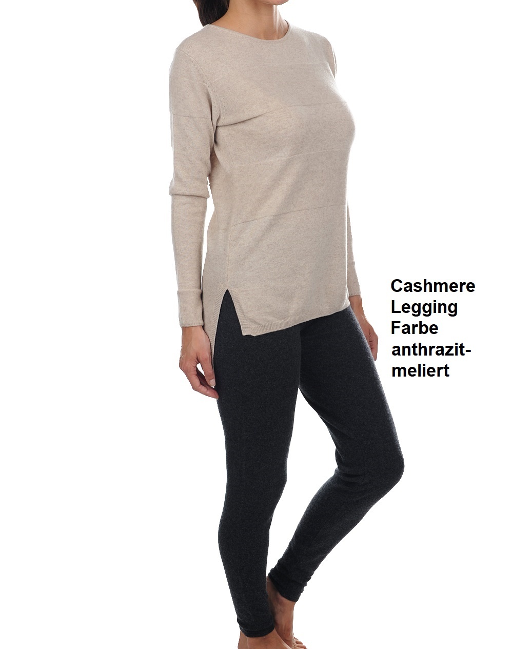 Cashmere  Damen  Kaschmir Hose-Legging Xelin 100% Cashmere -