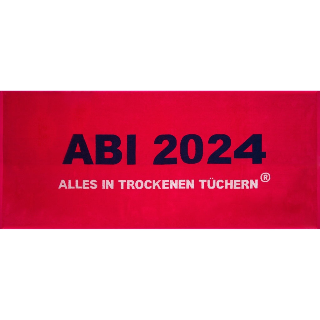 Egeria ABI 2024 Strandtuch Badetuch Liegetuch Abituch