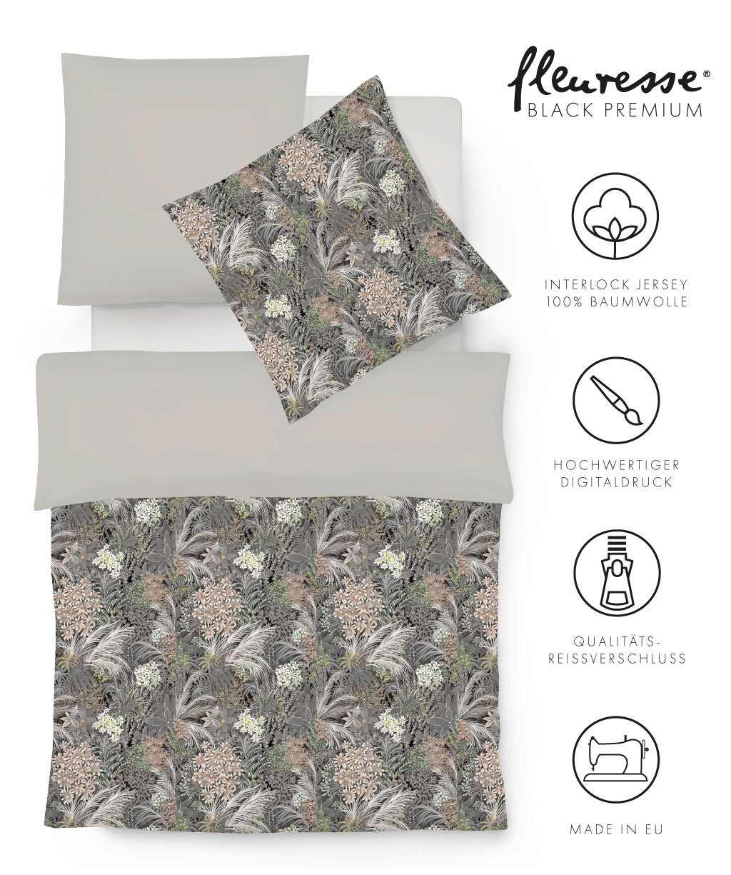 fleuresse – Hochwertige Bettwäsche Fleuresse Premium Interlock Jersey Bettwäsche 74419