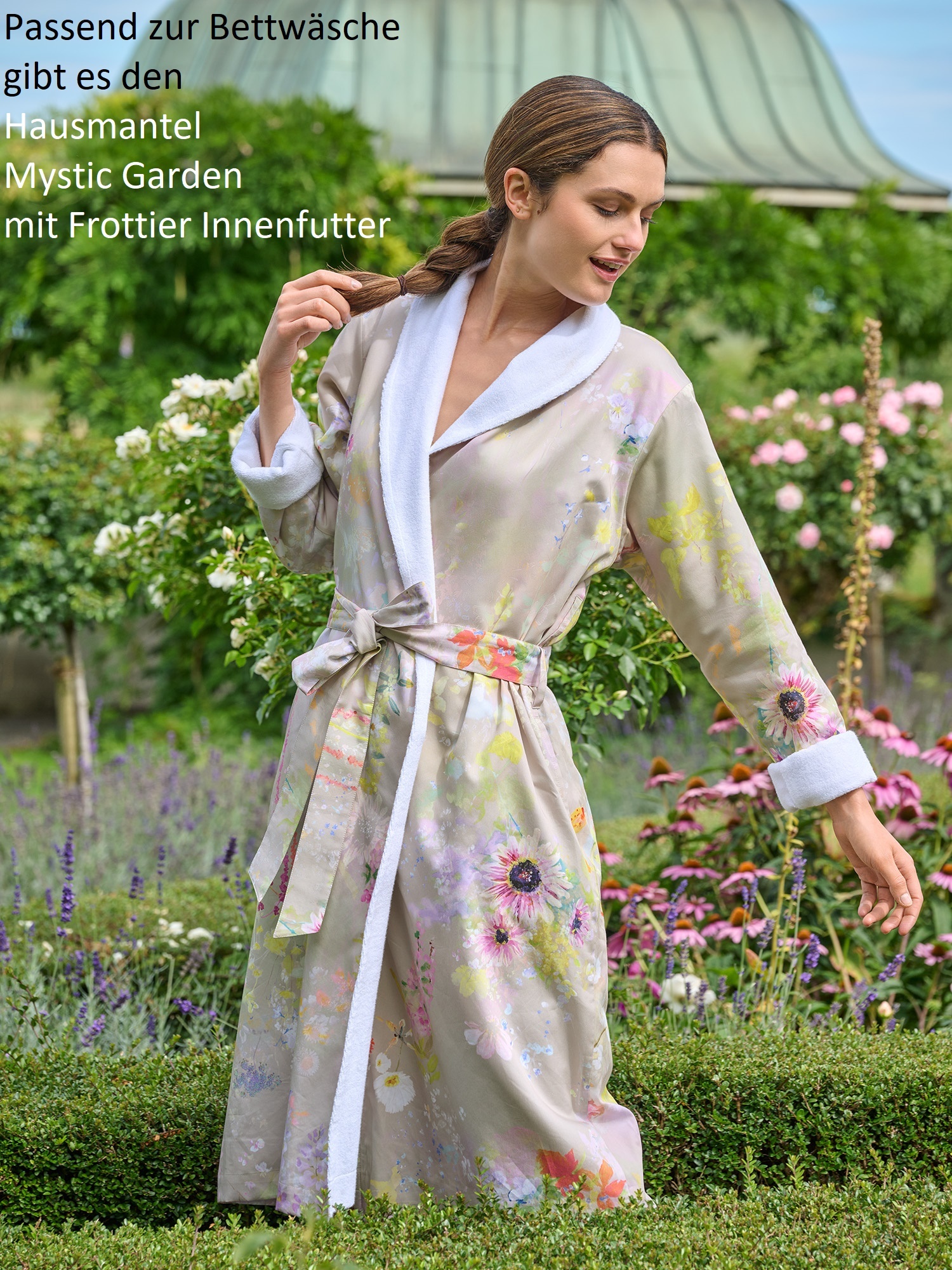 Christian Fischbacher  Christian Fischbacher-Bettwäsche-MYSTIC GARDEN-schweizer Satin