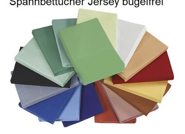 Spannbettlaken Jersey - bügelfrei