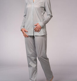 Novila Novila Damen Schlafanzug  Luna 8706 Farbe taupe Jersey Baumwolle