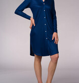 Novila   Novila Damen Nachthemd  Lany 8707 Modal mit Seide  Fb.blau