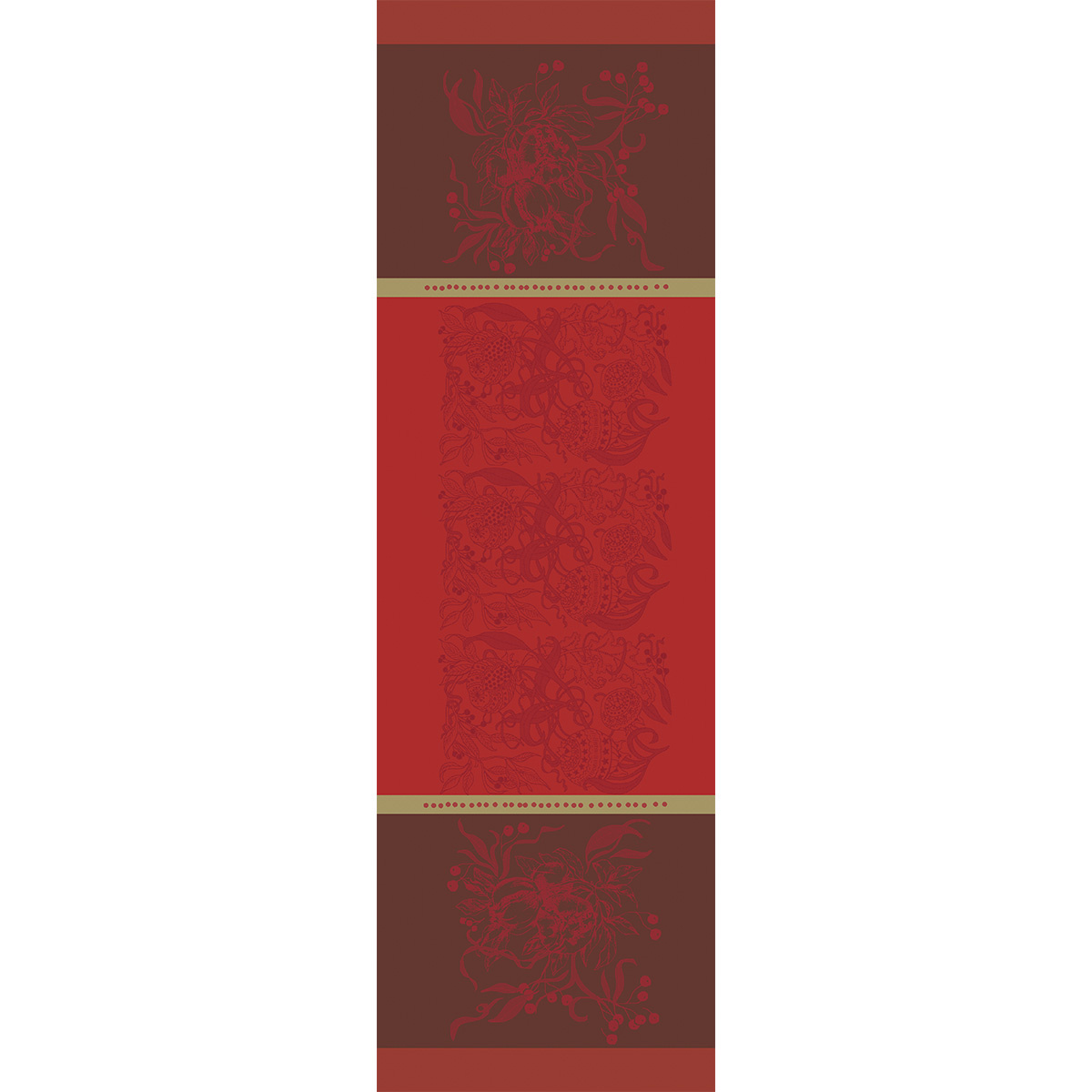 Garnier Thiebaut    Garnier Thiebaut Tischdecke Weihnachten  NOEL FRUITE Rouge