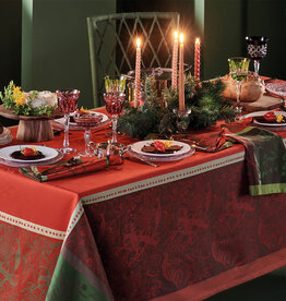 Garnier Thiebaut Garnier Thiebaut Tischdecke Weihnachten   NOEL FRUITE Rouge