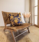 fleuresse – Hochwertige Bettwäsche Fleuresse Valencia Samt-Flanell mit Digitaldruck 584480 Blau-Gelb