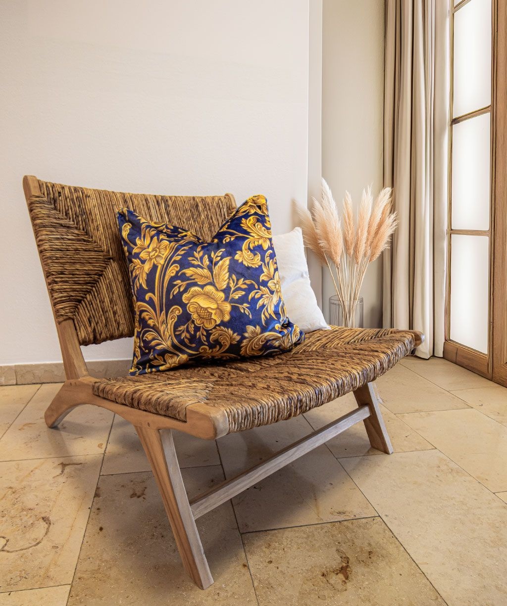 fleuresse – Hochwertige Bettwäsche Fleuresse Valencia Samt-Flanell mit Digitaldruck 584480 Blau-Gelb