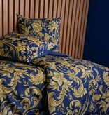 fleuresse – Hochwertige Bettwäsche Fleuresse Valencia Samt-Flanell mit Digitaldruck 584480 Blau-Gelb