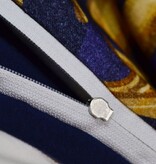 fleuresse – Hochwertige Bettwäsche Fleuresse Valencia Samt-Flanell mit Digitaldruck 584480 Blau-Gelb