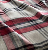 fleuresse – Hochwertige Bettwäsche Fleuresse LECH - Flanell Bettwäsche - Rot-Beige karriert   604465