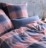 fleuresse – Hochwertige Bettwäsche Fleuresse LECH - Flanell Bettwäsche -Blau-Rot-Fb.02  604385