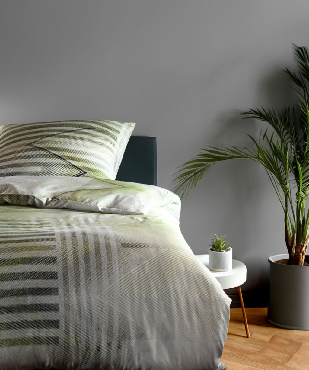 fleuresse – Hochwertige Bettwäsche Fleuresse BED ARTS - Mako-Satin - Grün 114350