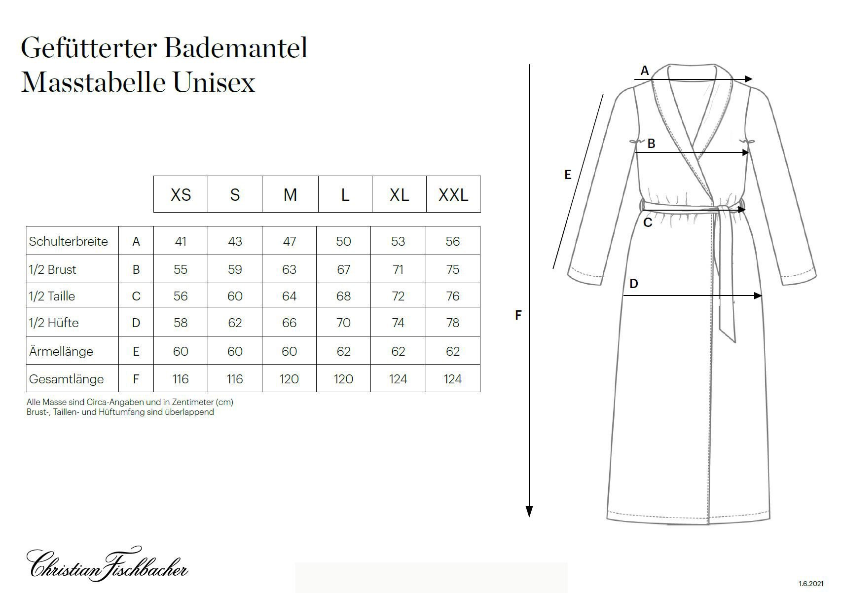 Christian Fischbacher   Edler Haus-Mantel_ FLEURS VOLANTES und Frottier