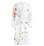 Christian Fischbacher   Edler Haus-Mantel_ FLEURS VOLANTES und Frottier