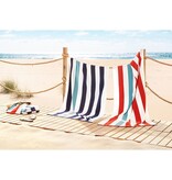 Egeria  Strandtuch Liegetuch Cabana Stripe coral 90x180cm