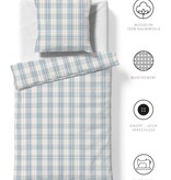 fleuresse – Hochwertige Bettwäsche Fleuresse FARO bügelfreie Musselin Bettwäsche 100% Baumwolle 624532 - Farbe blau 2