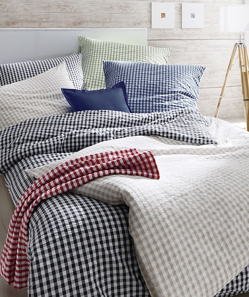 fleuresse – Hochwertige Bettwäsche Seersucker Bettwäsche bügelfrei-RIO-443027-5 Farben