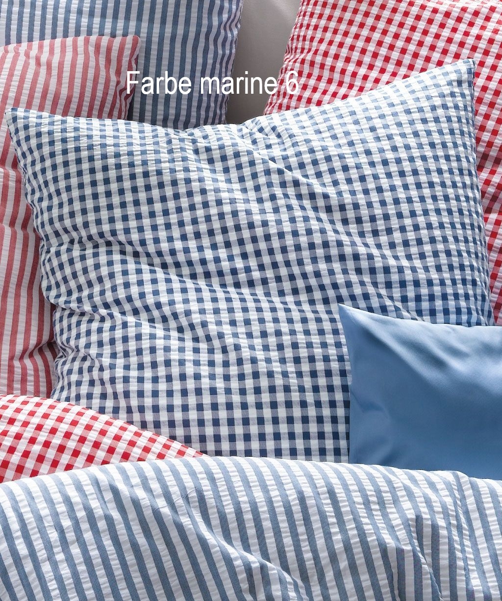 fleuresse – Hochwertige Bettwäsche Seersucker Bettwäsche bügelfrei-RIO-443027-5 Farben